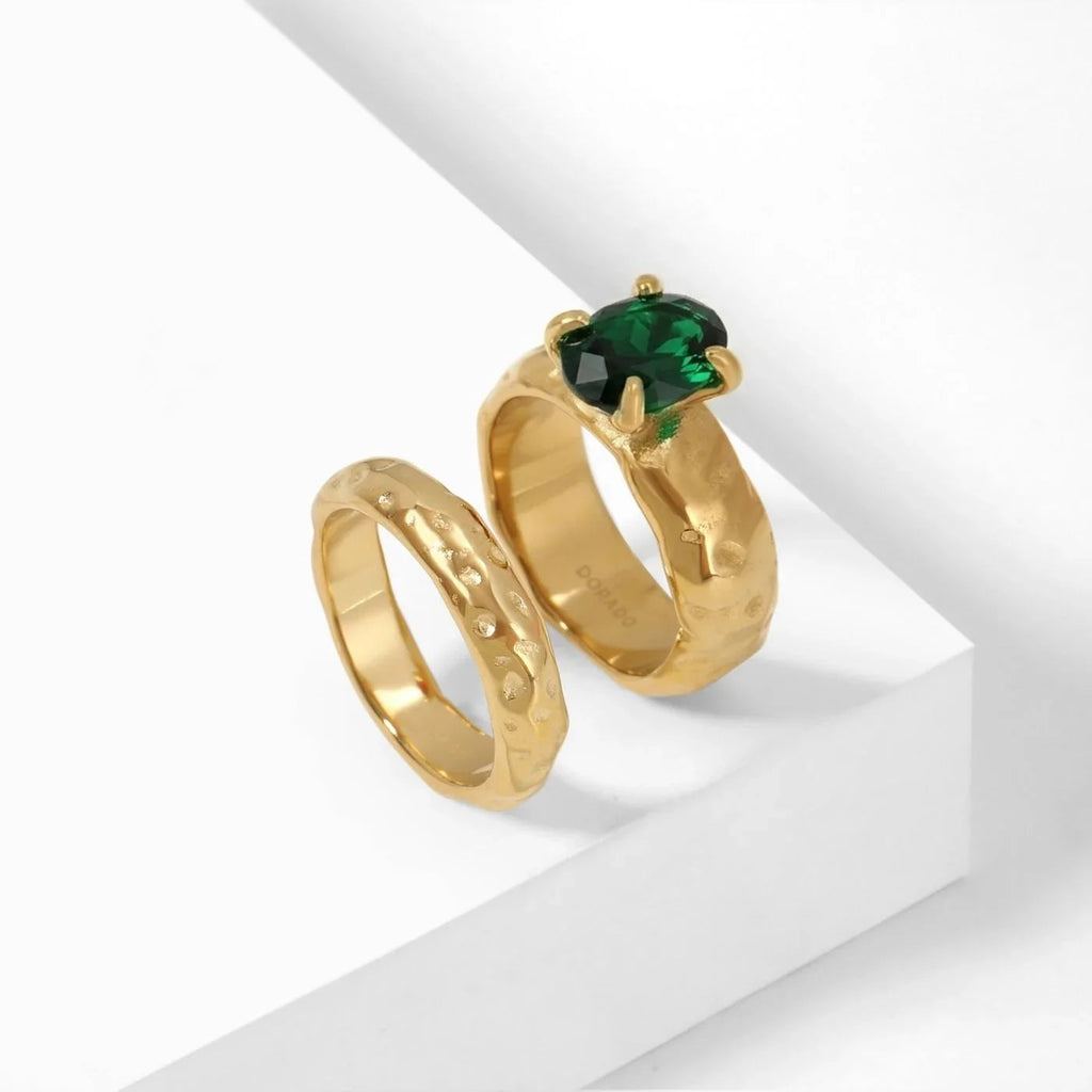 Heirloom Oval Stone Ring Set