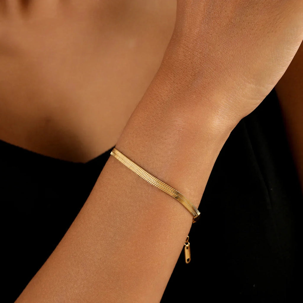 Herringbone Bracelet - 4mm