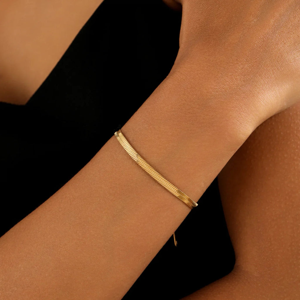 Herringbone Bracelet - 4mm