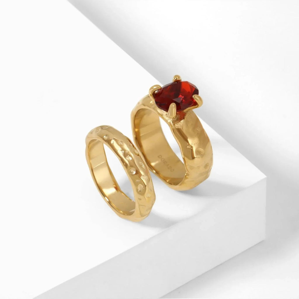 Heirloom Oval Stone Ring Set