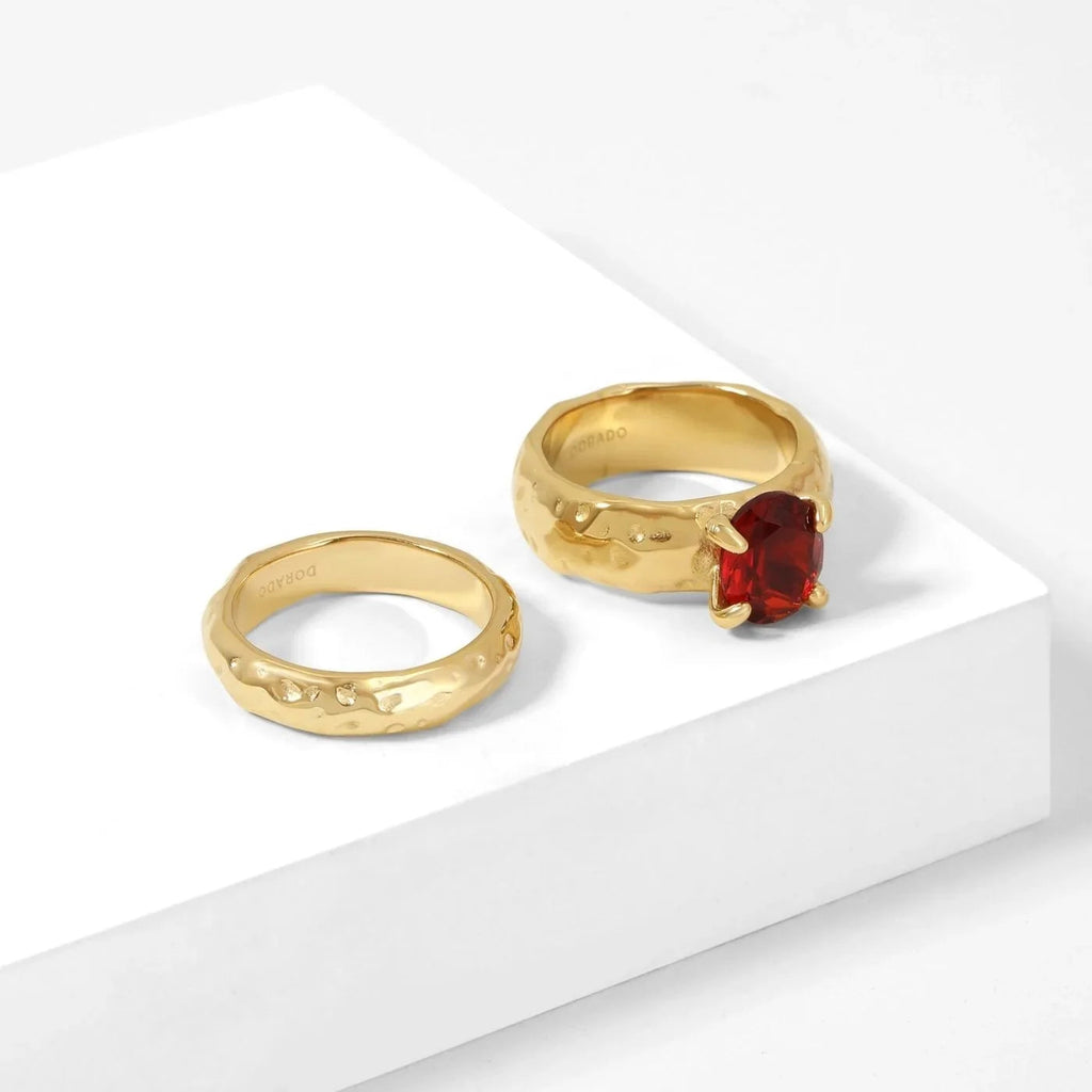 Heirloom Oval Stone Ring Set