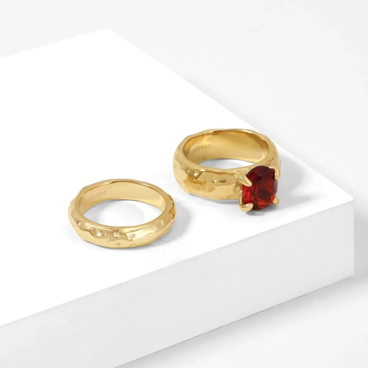 Heirloom Oval Stone Ring Set