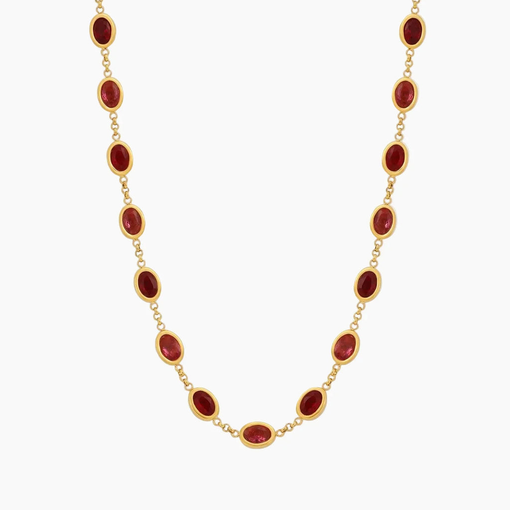 Heirloom Royal Rose Stone Necklace