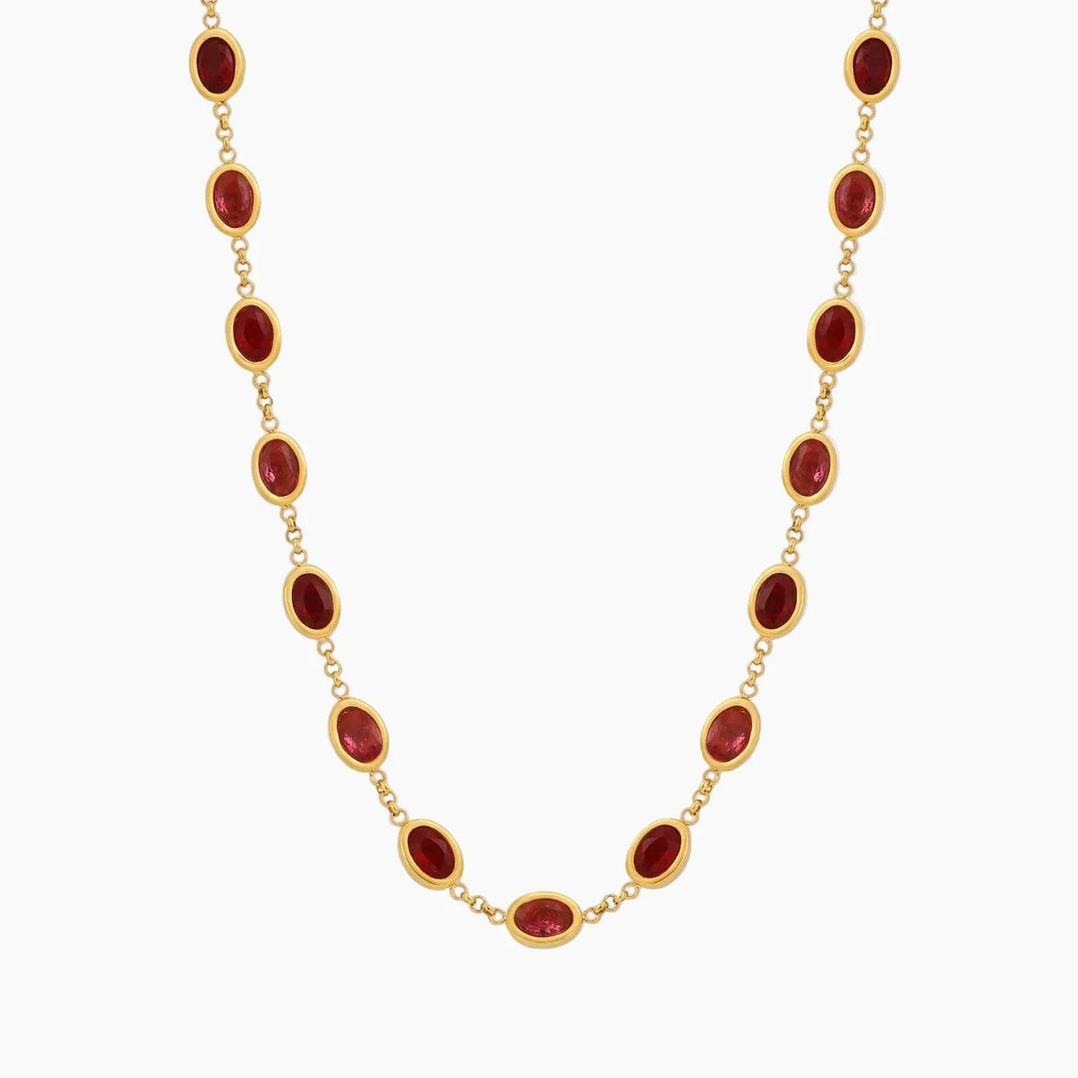 Heirloom Royal Rose Stone Necklace