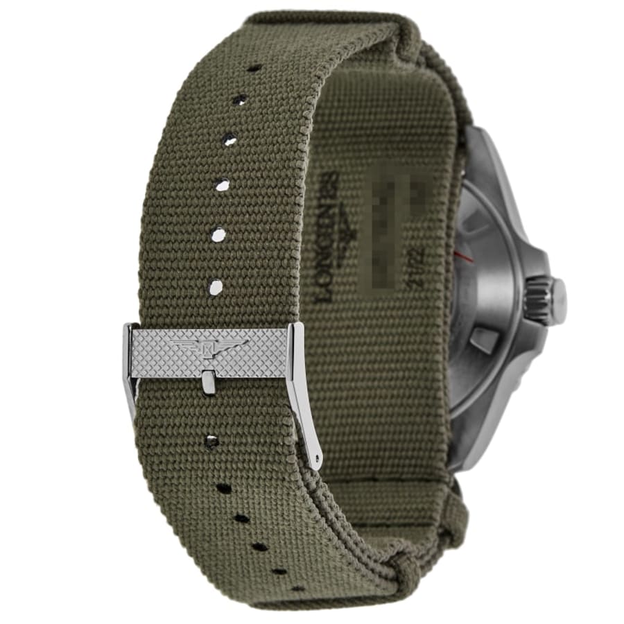 Longines HydroConquest GMT Green Dial Fabric Strap Men's Watch L3.790.4.06.2