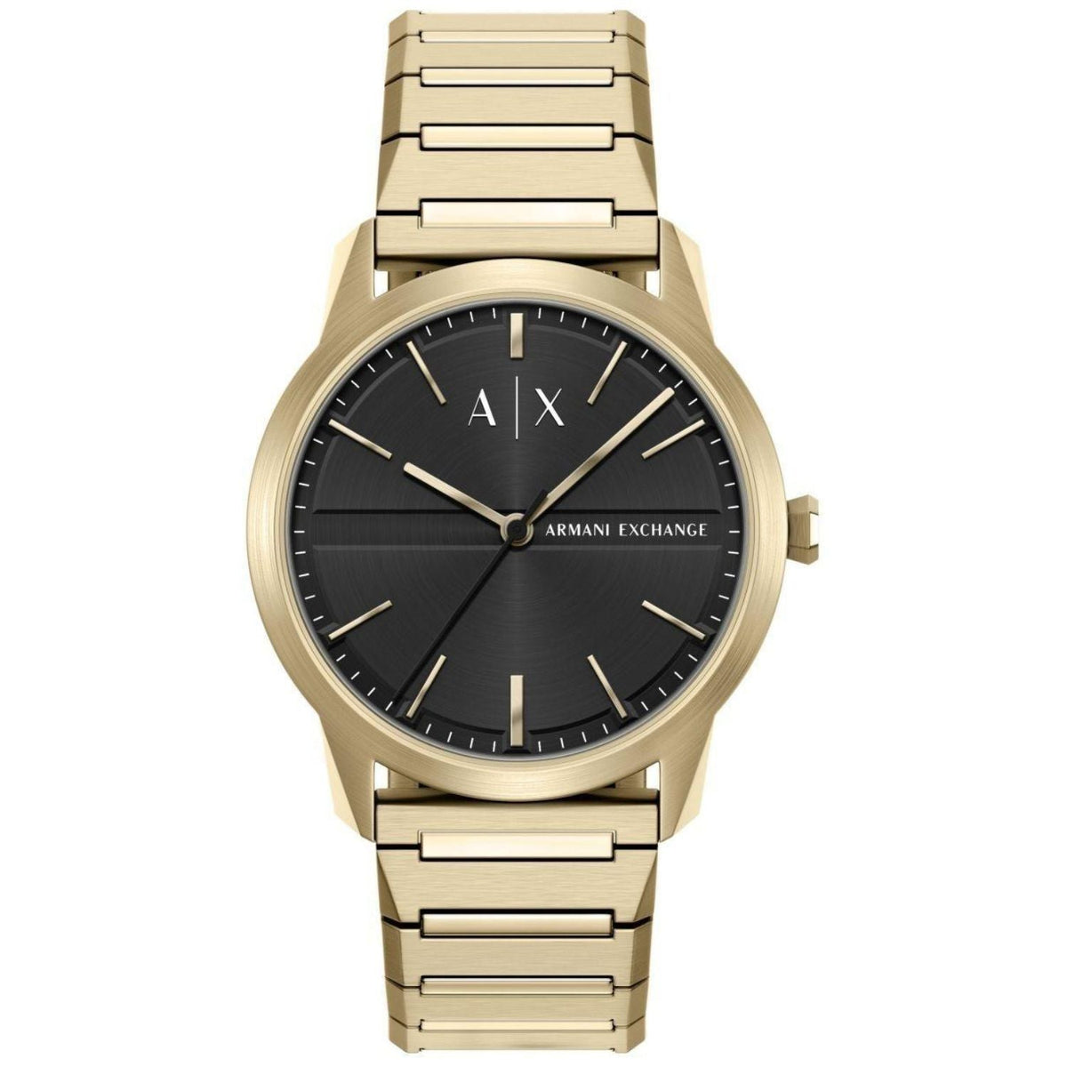 Armani Exchange Men's Lexon Black Dial Watch