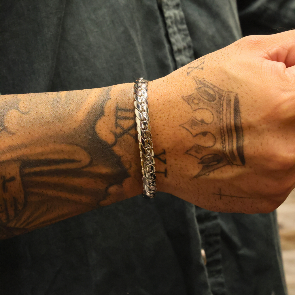 Miami Cuban Link Bracelet (Silver) - 8mm