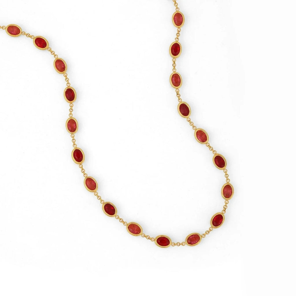 Heirloom Royal Rose Stone Necklace
