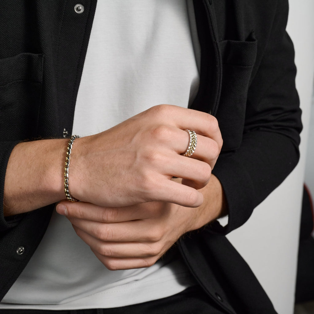 Ripple Link Two-Tone Band