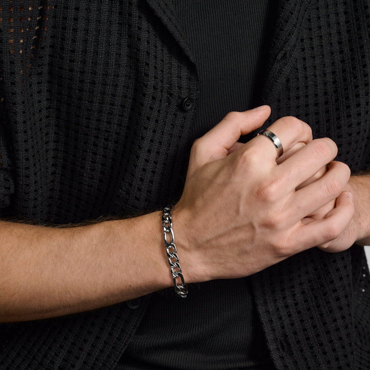 10mm Figaro Link Bracelet