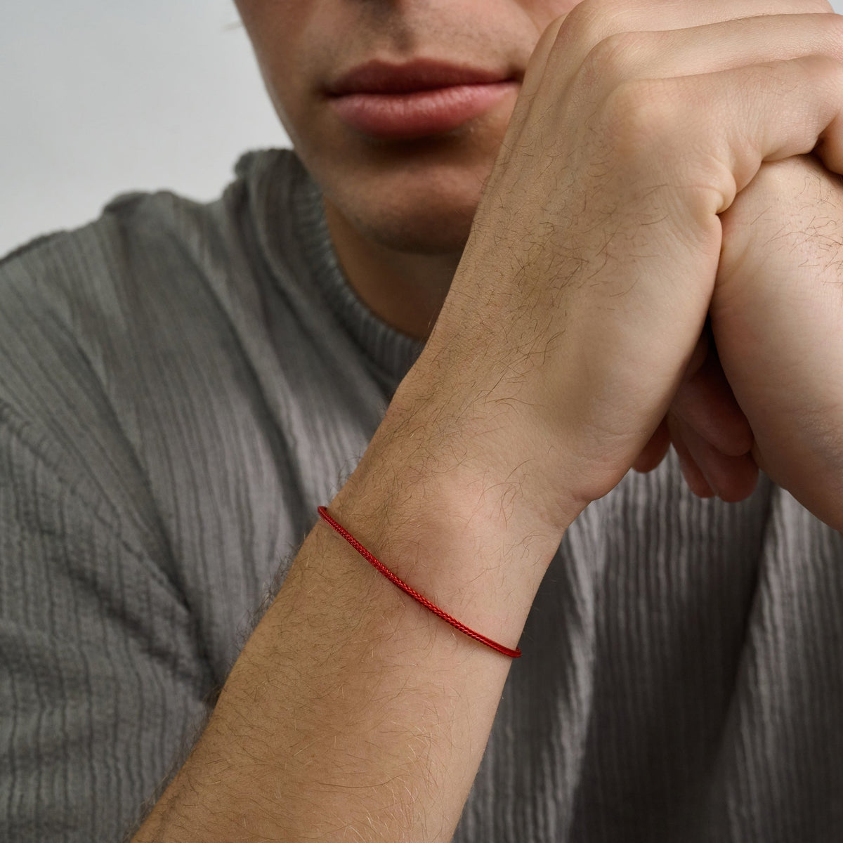 Protective Red Cord Gold Bracelet