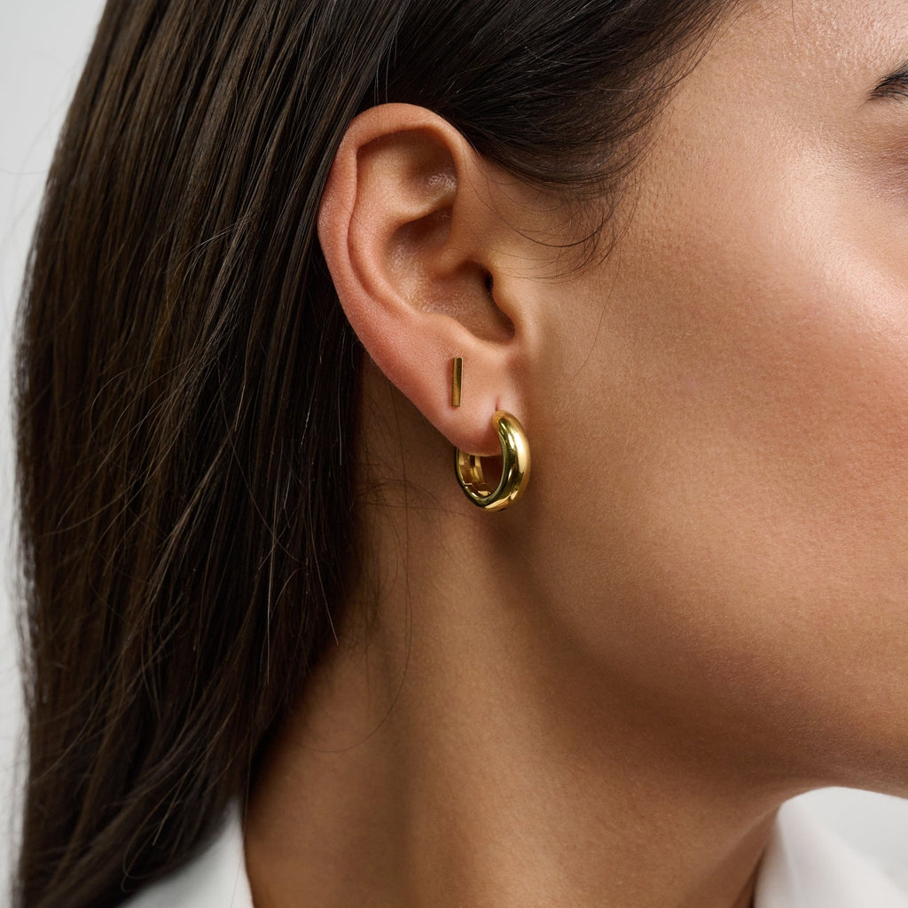 Sleek Huggie Earrings