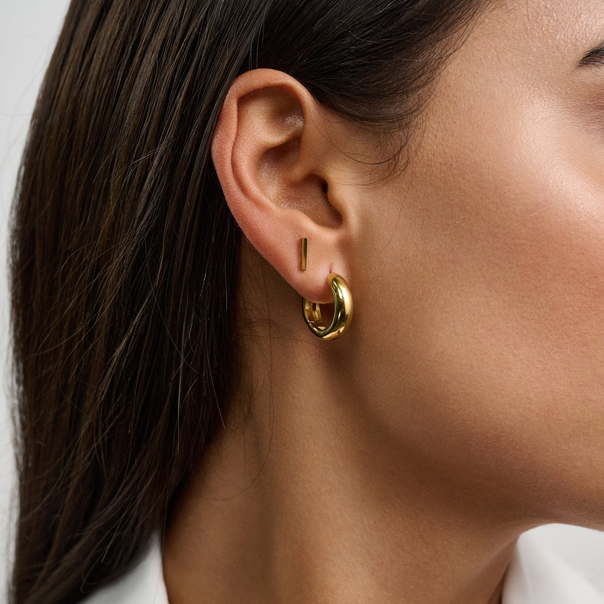 Sleek Huggie Earrings