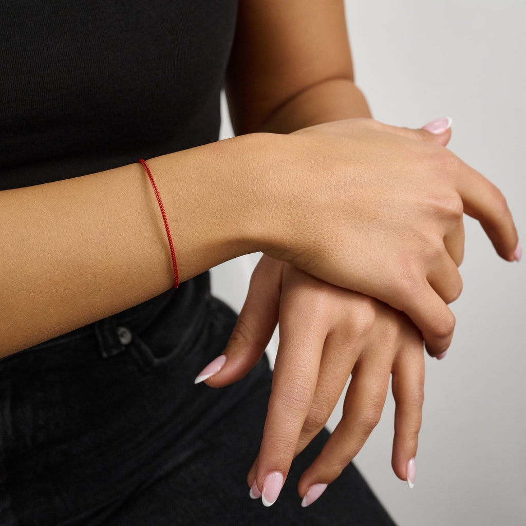 Protective Red Cord Gold Bracelet
