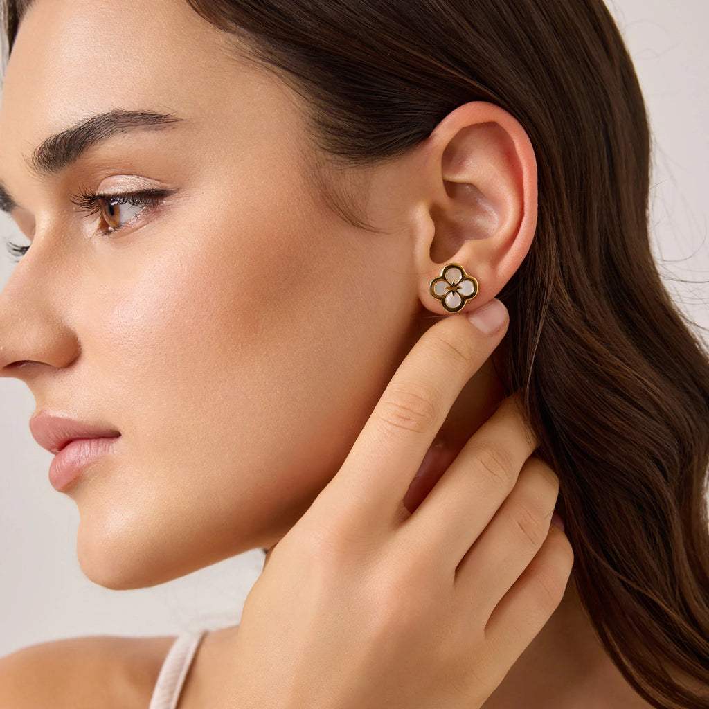 Ventura Clover Stud Earrings