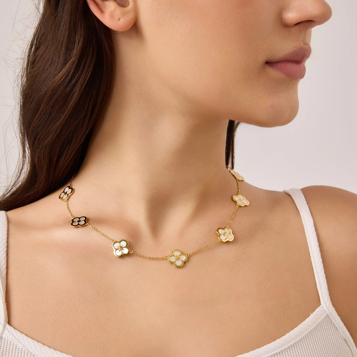 Ventura Multi Clover Necklace