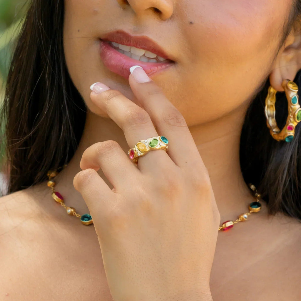Viva Color Hoop Earrings