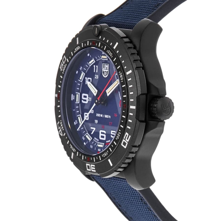 Luminox Ice-Sar Arctic 1080 Series 45mm Blue Dial Rubber & Fabric Strap Men's Watch XL.1083