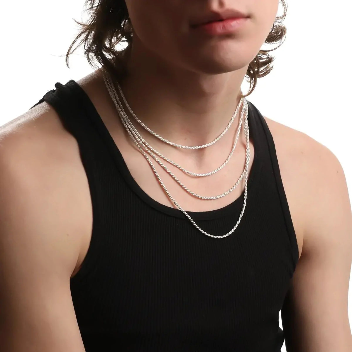 STERLING SILVER ROPE CHAIN