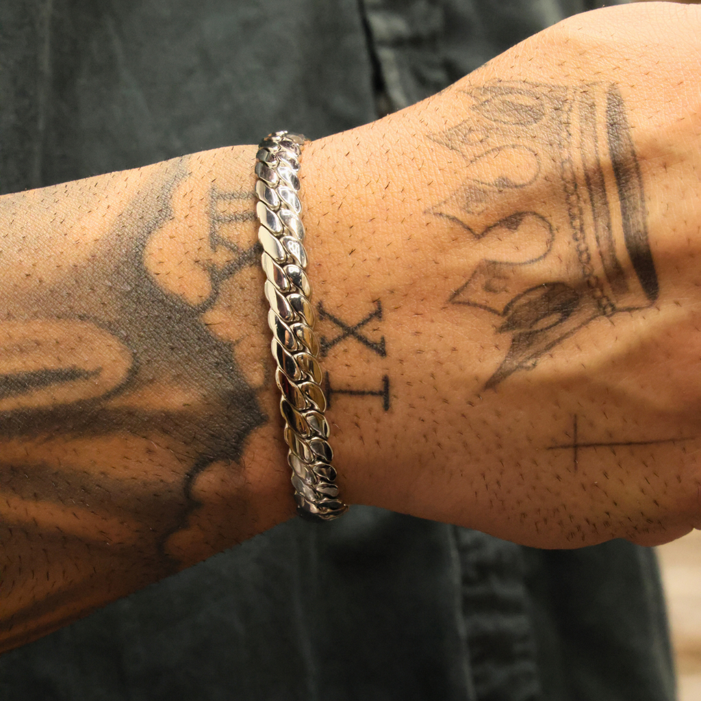 Miami Cuban Link Bracelet (Silver) - 8mm
