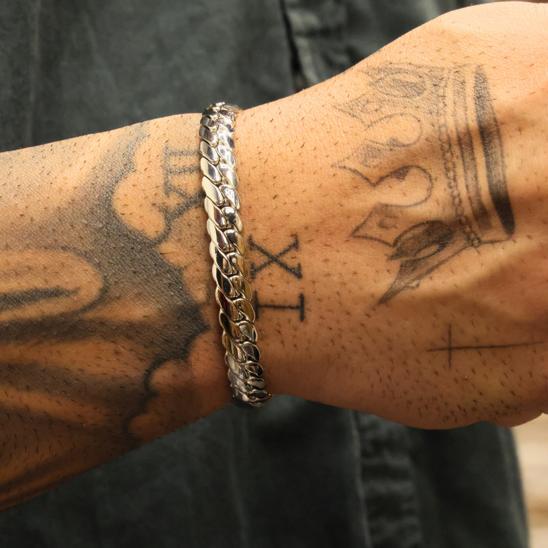 Miami Cuban Link Bracelet (Silver) - 8mm