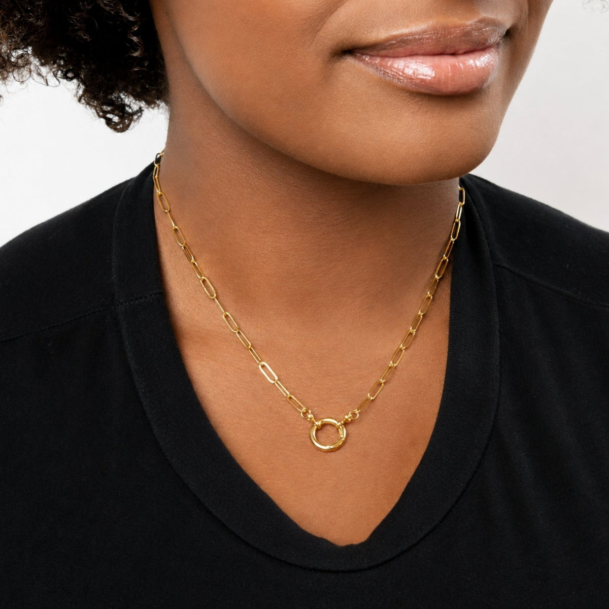 Paperclip Charm Necklace