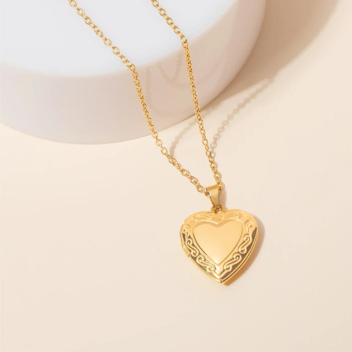 Heart Locket Necklace Photo Pendant