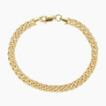 Mens Iced Cuban Link Bracelet - 5mm