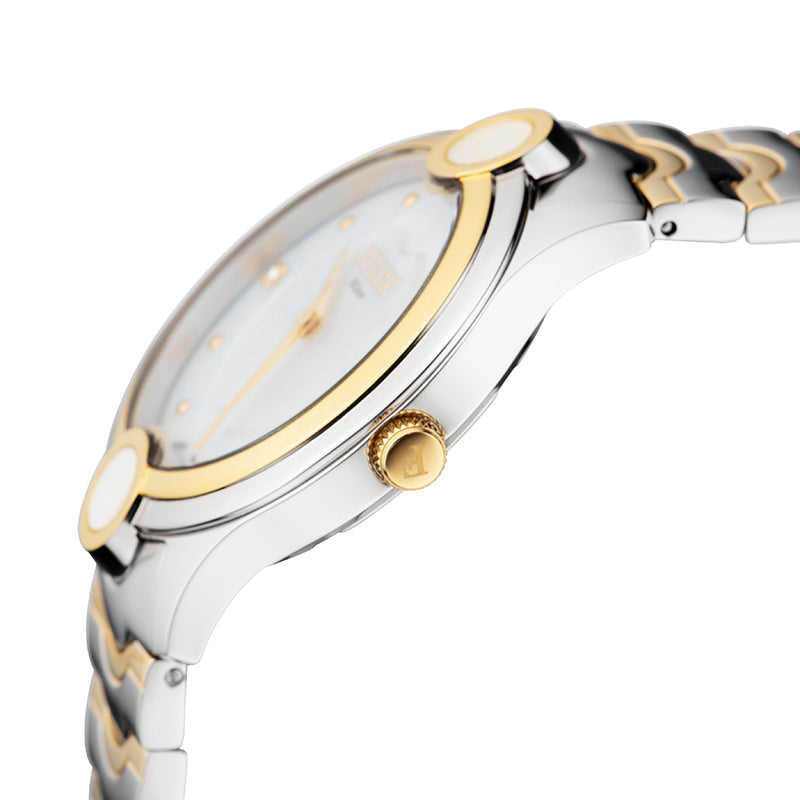 Ferre Milano  Women's White MOP Dial Stainless Steel  Watch