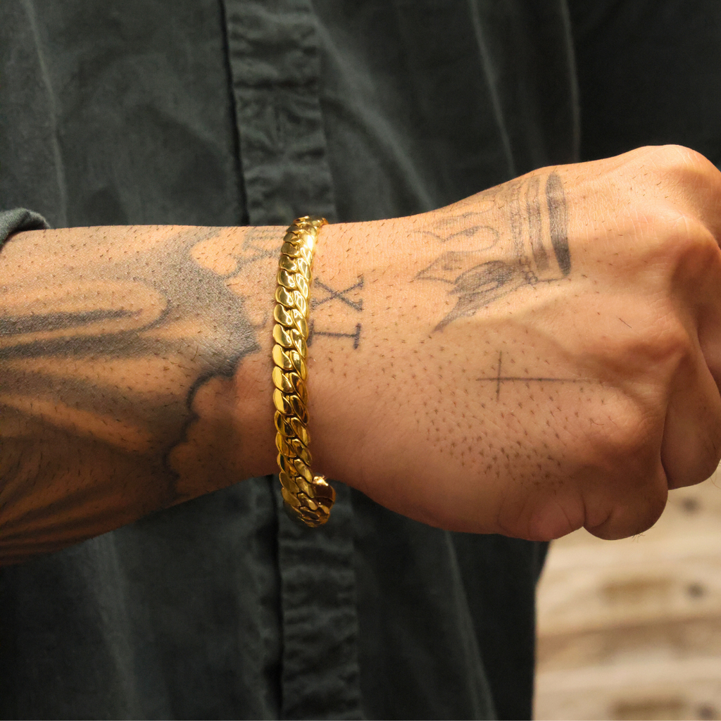 Miami Cuban Link Bracelet (Gold) - 8mm
