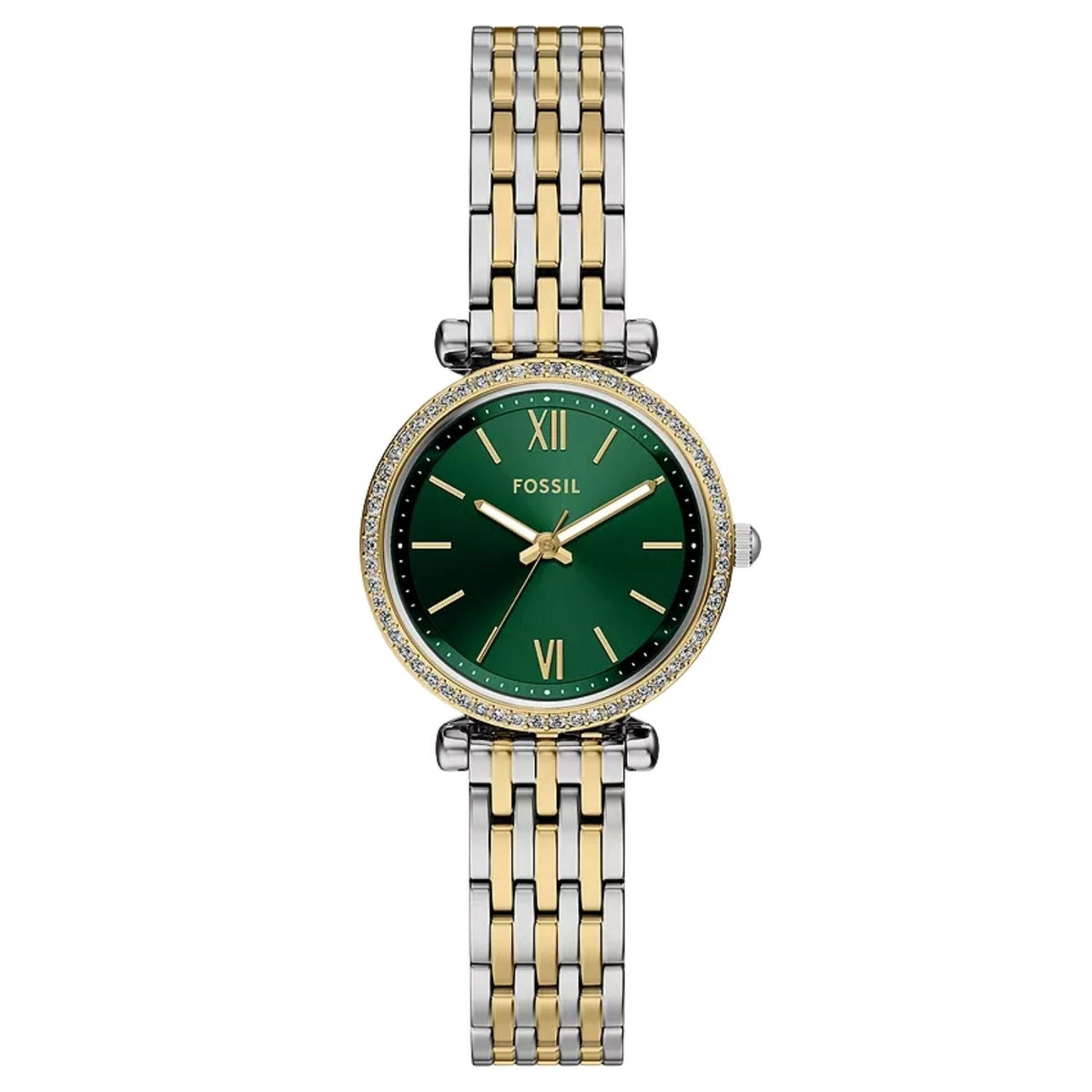 Fossil Women's Carlie Green Dial Watch