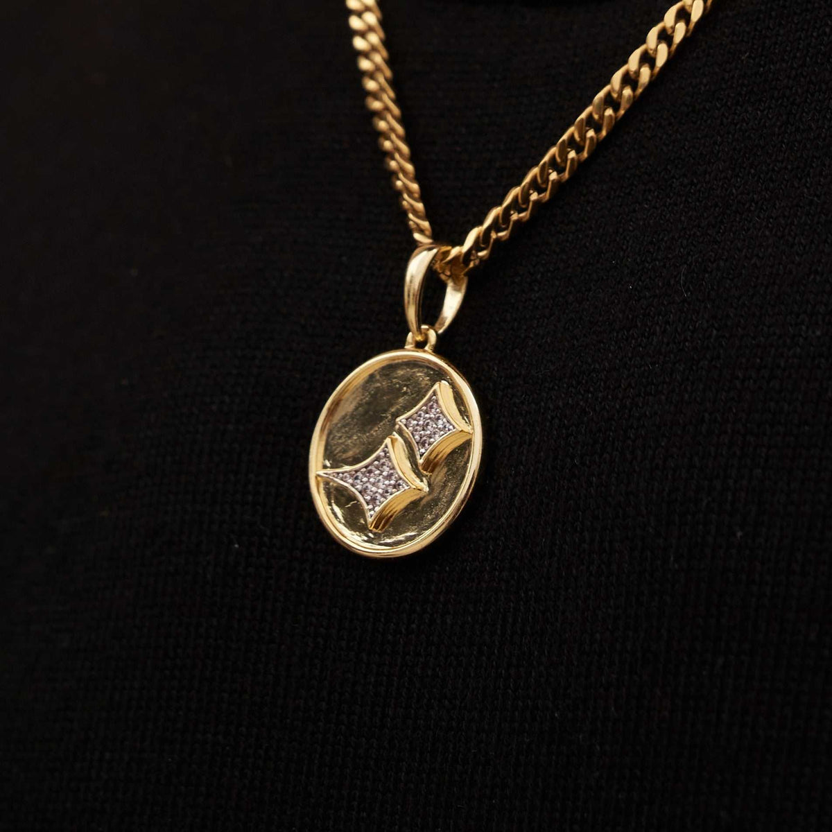 GLD Stars Coin Pendant
