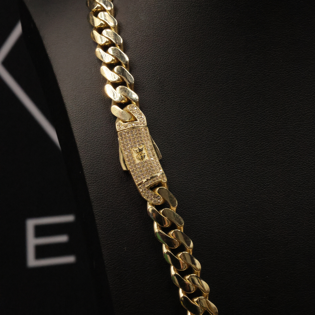 Solid Gold Cuban Link Chain - 11mm