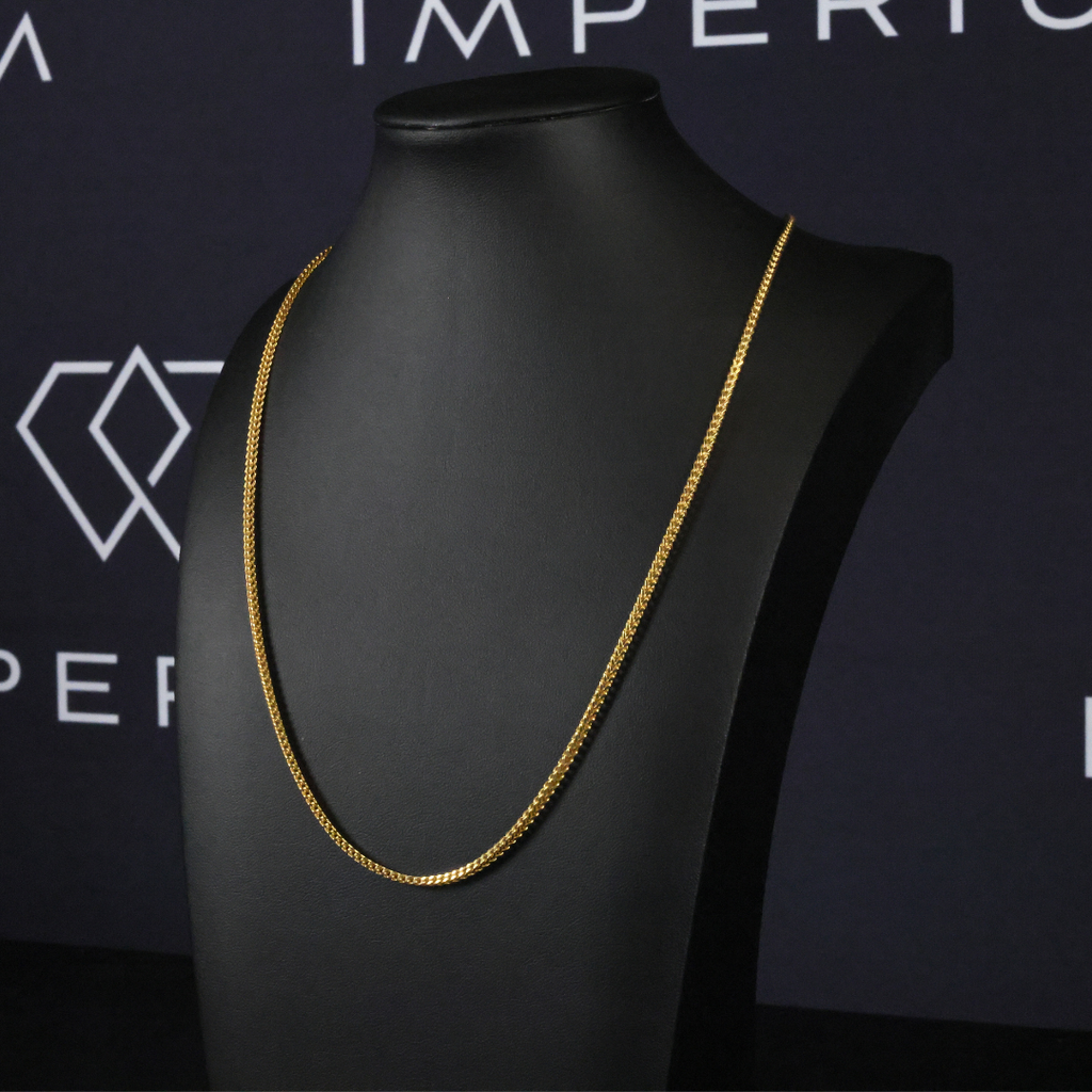 Solid Gold Franco Chain - 2.5mm