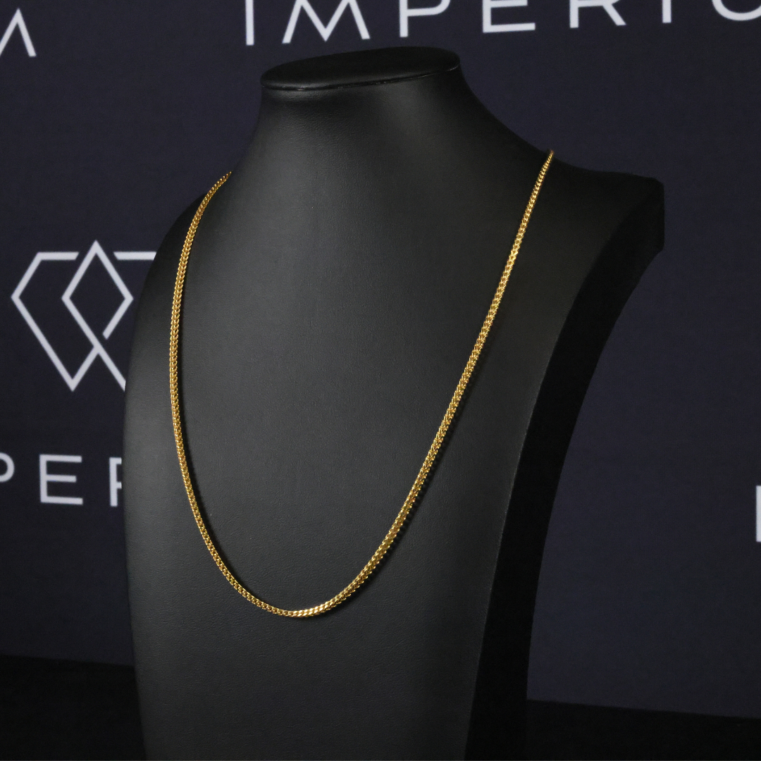 Solid Gold Franco Chain - 2.5mm