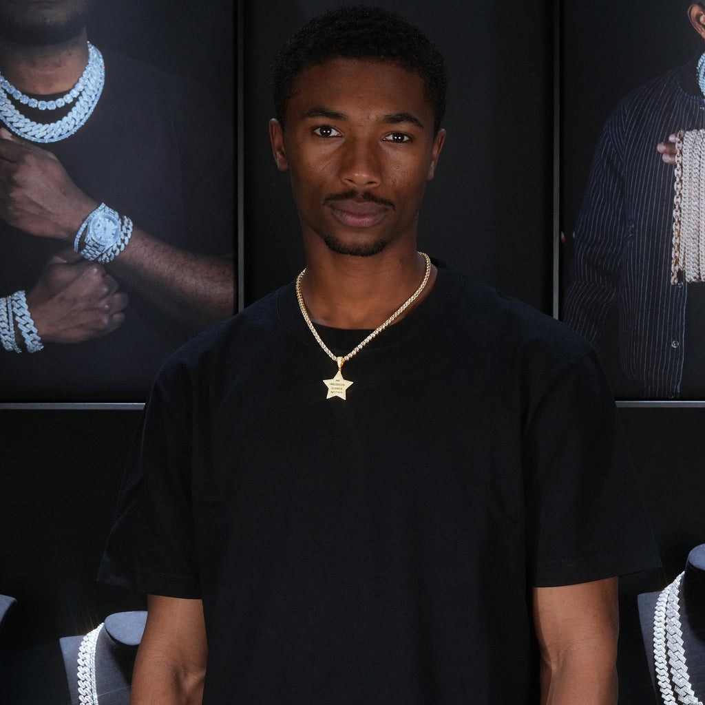 UPDATED 2019 Hip Hop CZ Pentagram Pendant