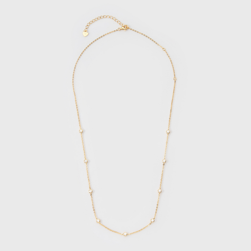 Moissanite Novem Necklace (Gold)