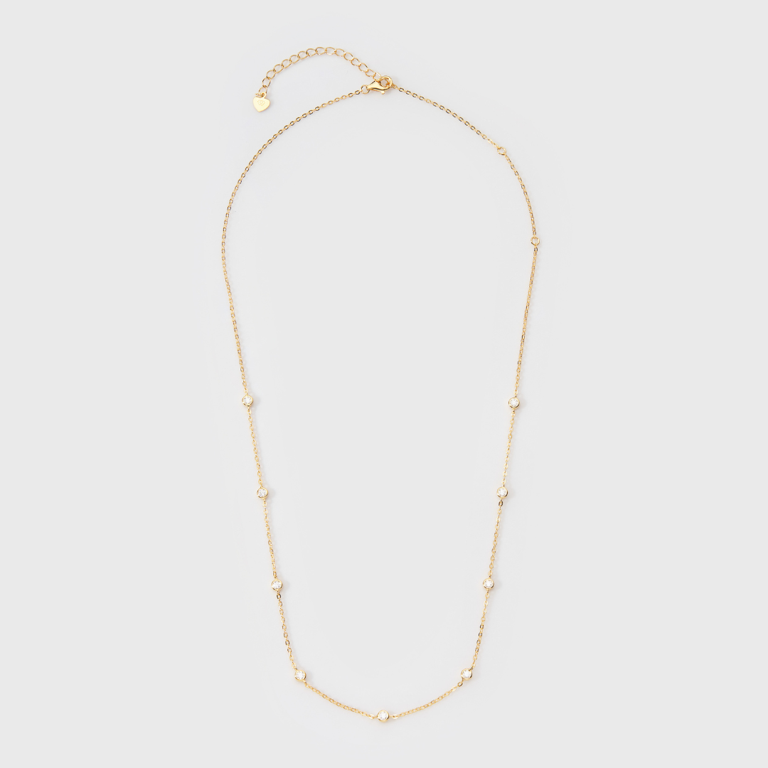 Moissanite Novem Necklace (Gold)