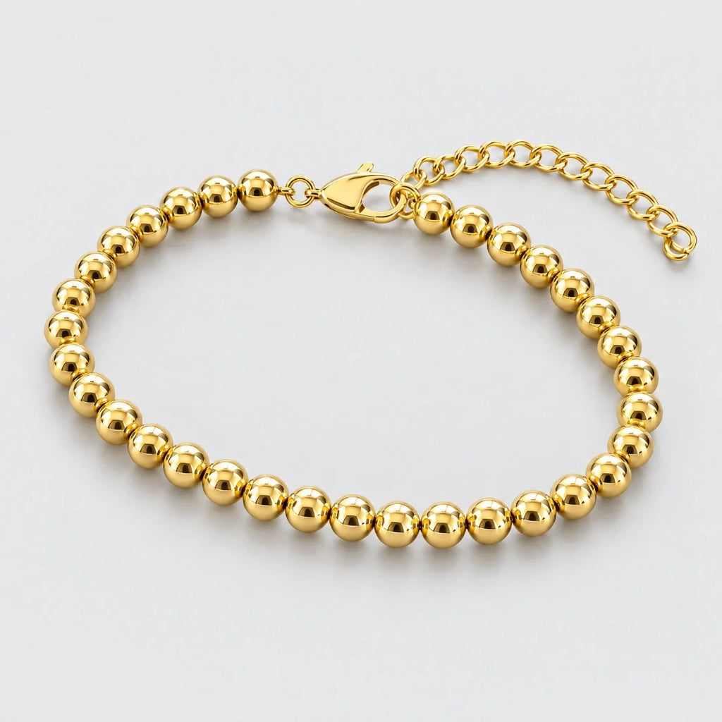 Women's Ball Bracelet (Gold) - 5mm