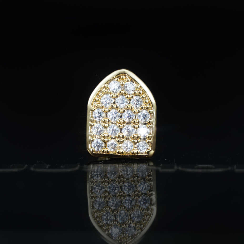 Gold-Plated Grillz Bar Iced Edition  Single