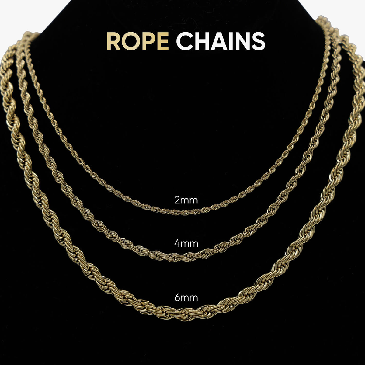 GLD Rope Chain in Rose Gold - 4mm