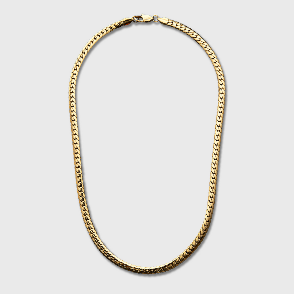 Miami Cuban Link Chain + Bracelet (Gold) - 5mm