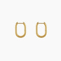 Paper Clip Hoop Earrings