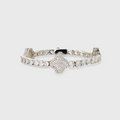 Clover Tennis Bracelet (Silver) - 4mm