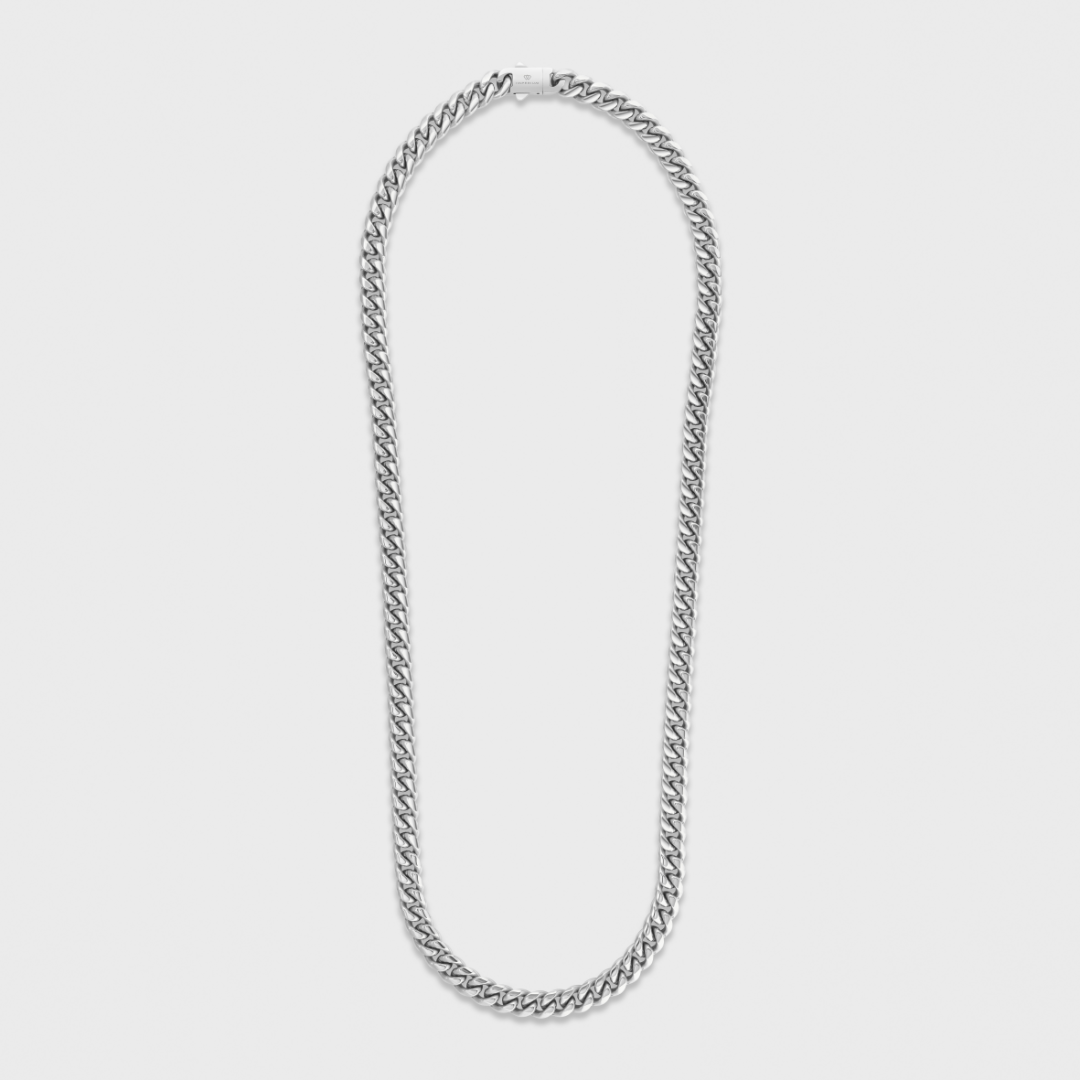 Women's Cuban Chain (Silver) - 8mm