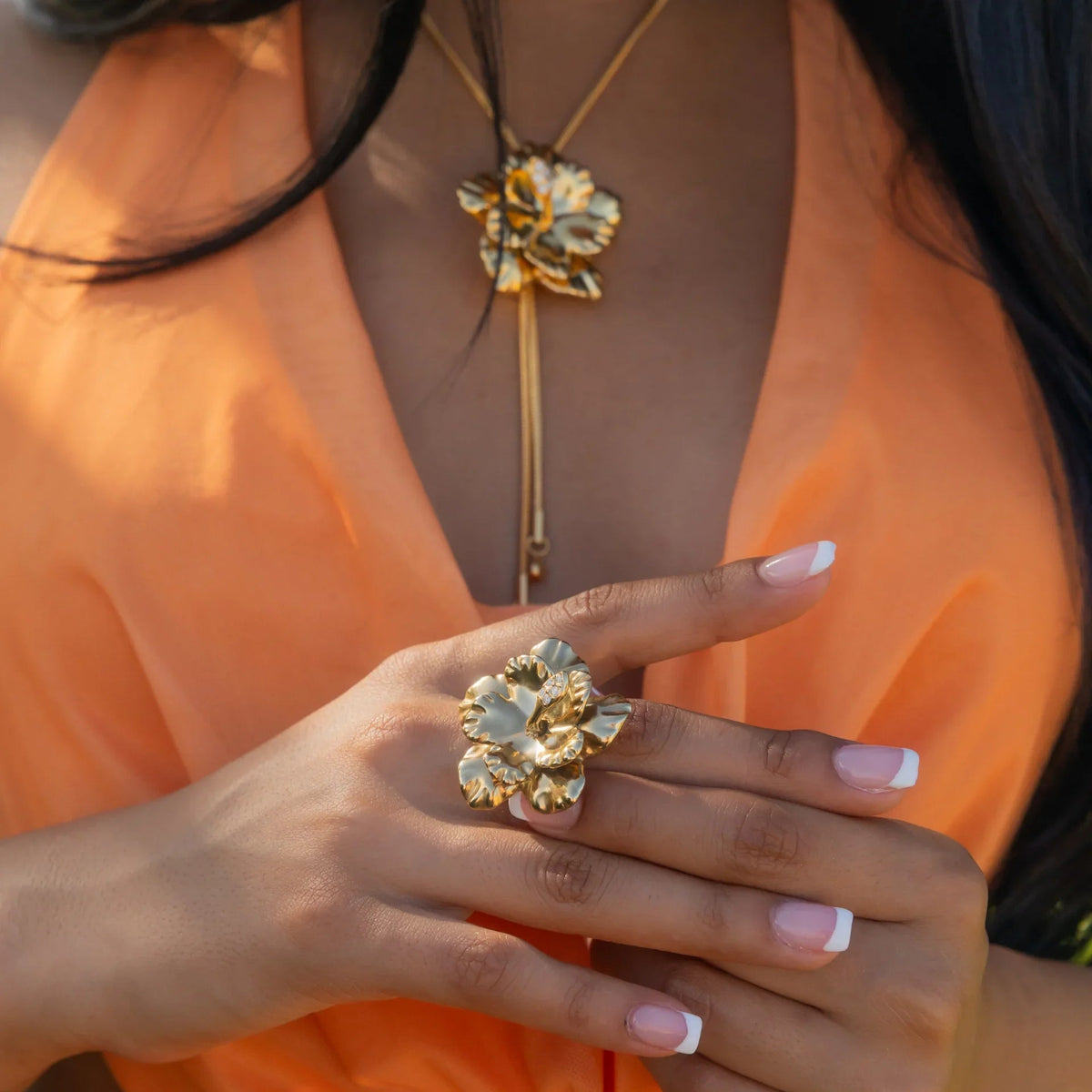 Hibiscus Petal Ring