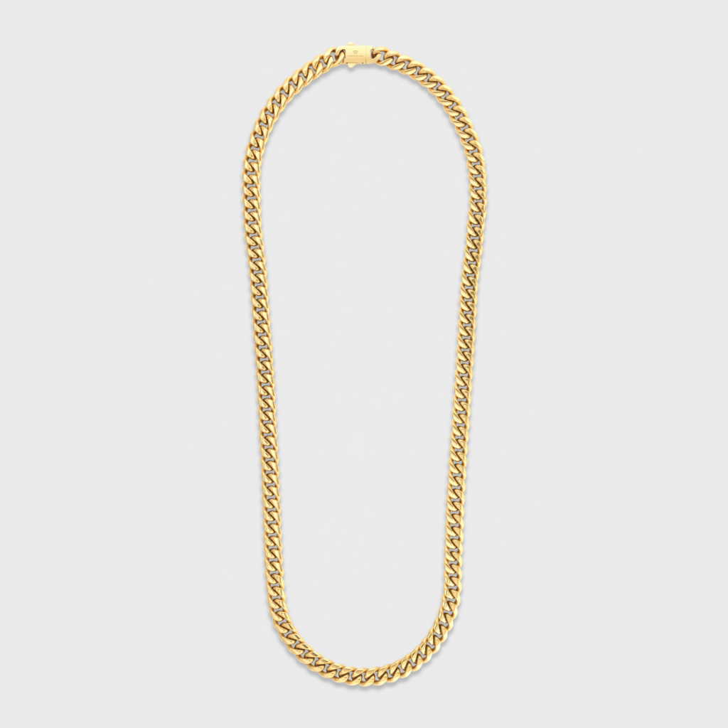 Women's Cuban Chain (Gold) - 8mm