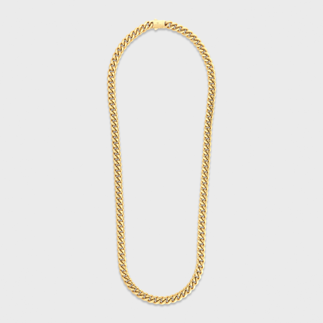 Women's Cuban Chain (Gold) - 8mm