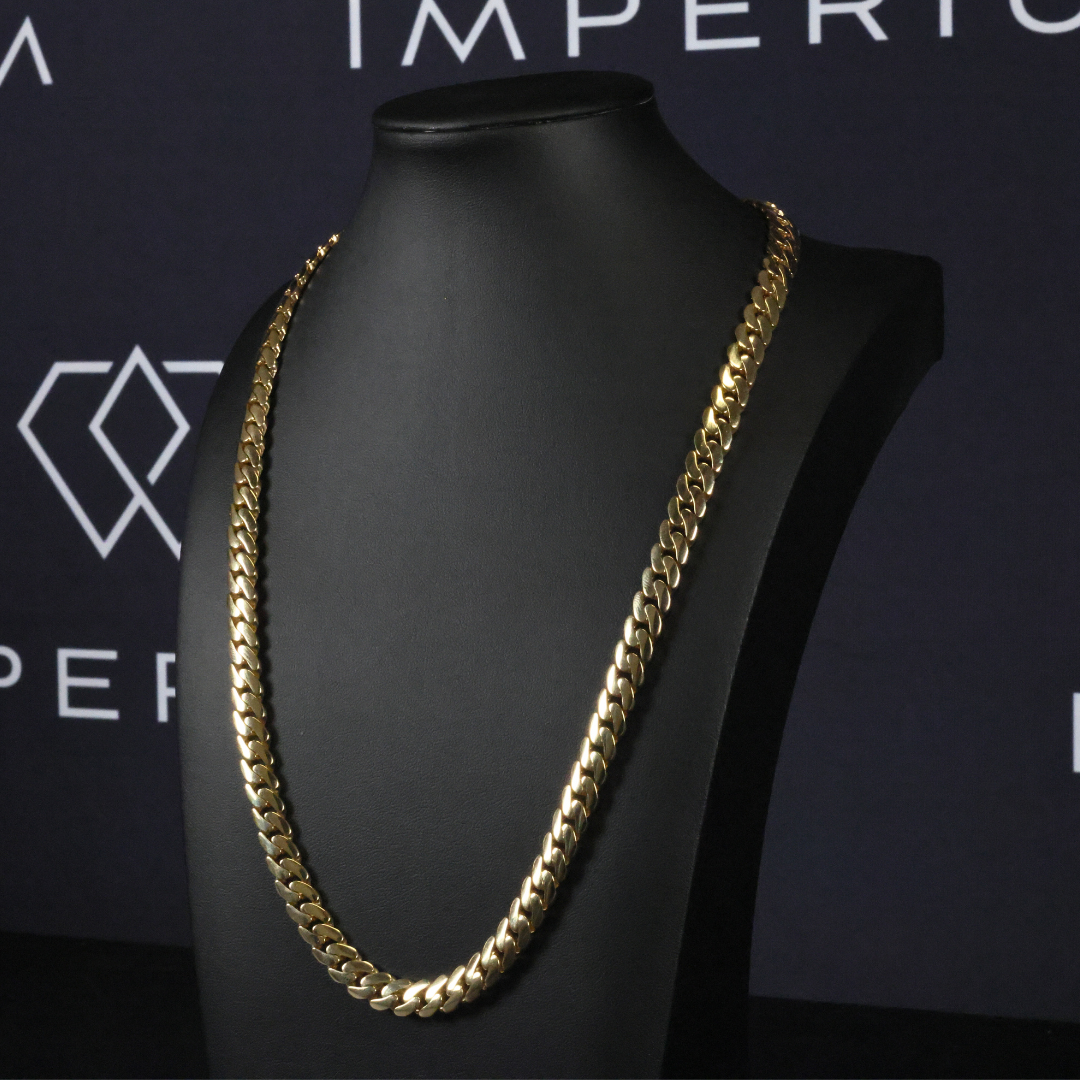 Solid Gold Miami Cuban Link Chain - 8mm