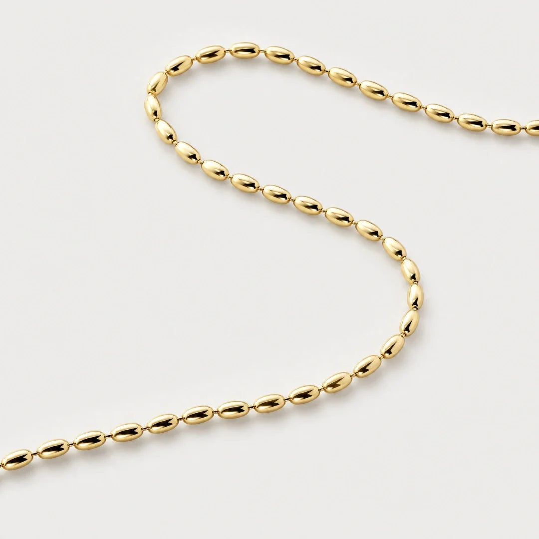 Oval Bead Chain (Gold) - 2.5mm